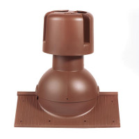 KROVENT Коньковый элемент Pipe-Cone для любого вида кровли