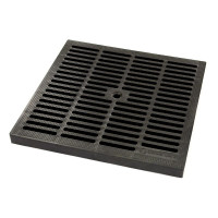  Решетка пластиковая PolyMax Basic к дождеприемнику 300x300 чёрная кл. А15
